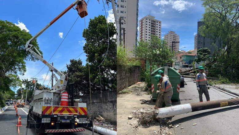 Locais de SP continuam sem energia; Enel prevê normalização até terça