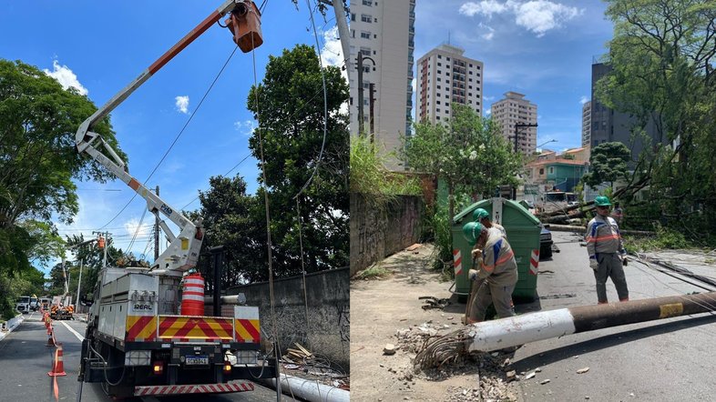 Locais de SP continuam sem energia; Enel prevê normalização até terça