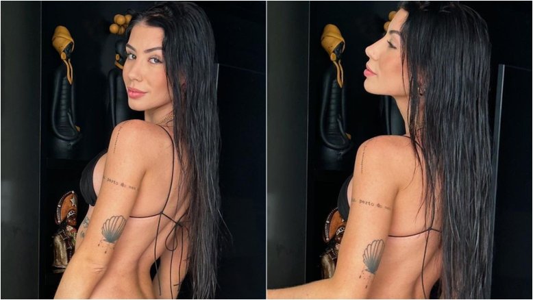 Maria Lina ostenta corpão e manda recado para Gracyanne Barbosa: 'Tem lugar pra todas'
