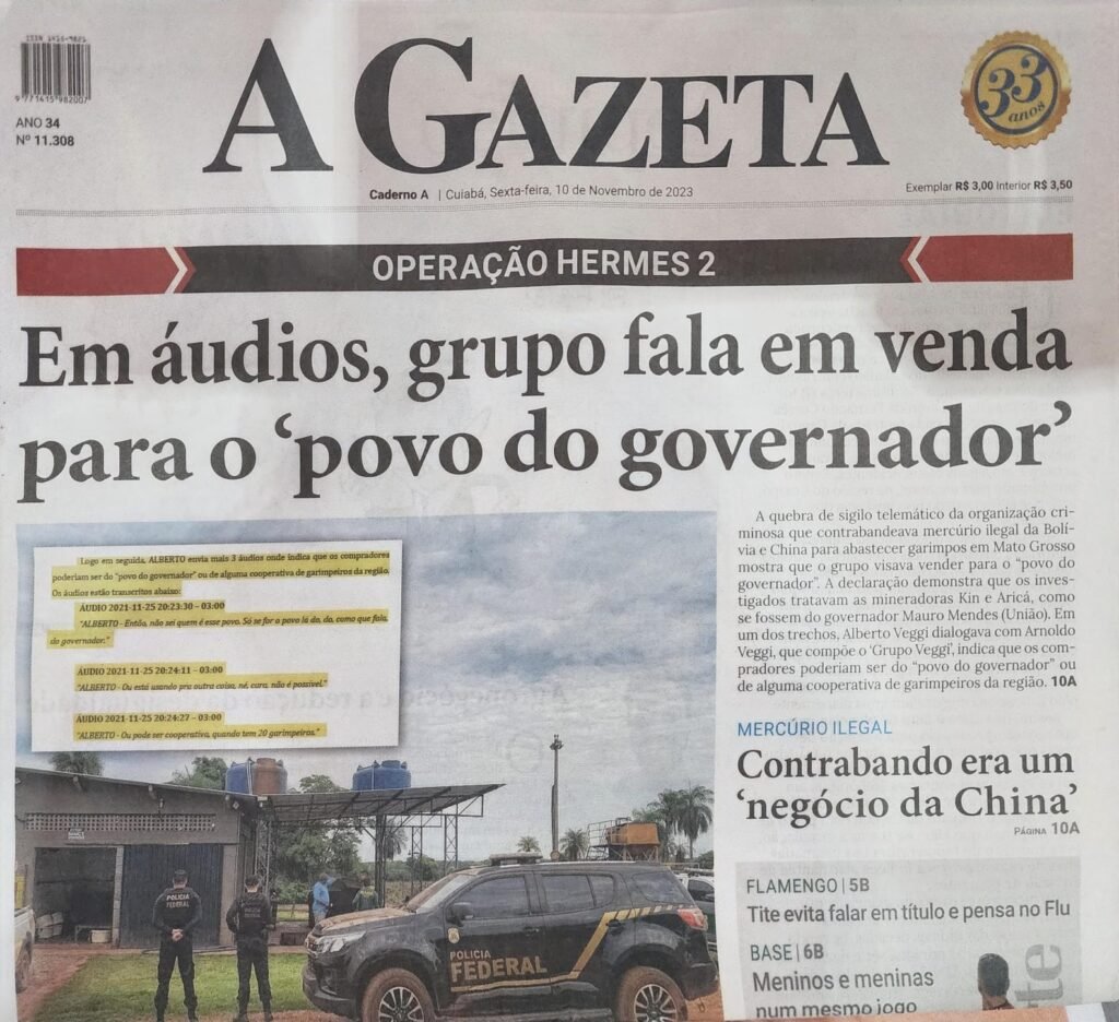 PF cerca filho do governador do MT sobre contrabando de mercúrio 7 A Gazeta