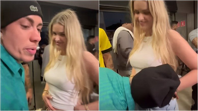 Yasmin Brunet brinca após MC Daniel beijar sua barriga: 'Estou grávida'; vídeo