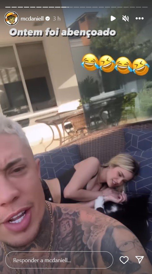 MC Daniel compartilha vídeo e mostra Yasmin Brunet na sua casa: 'Muito maneiro’ 4 MC Daniel compartilha vídeo e mostra Yasmin Brunet na sua casa: 'Muito maneiro’