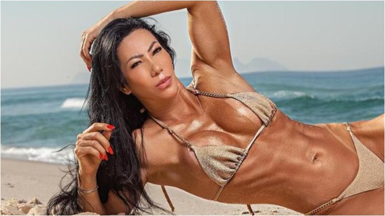 Mãe de um dos filhos de Ronaldo, Michele Umezu revela preparação para campeonato de fisiculturismo