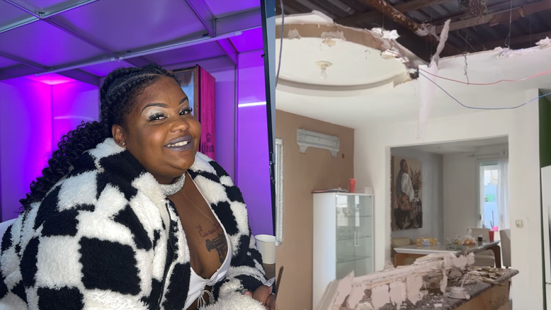 Vídeo: MC Carol mostra parte da casa destruída após árvore cair em cima dela
