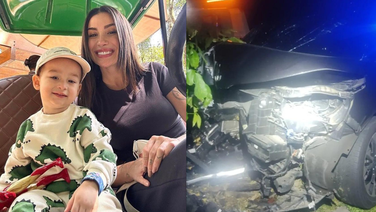 Bianca Andrade, a Boca Rosa, sofre acidente de carro com o filho