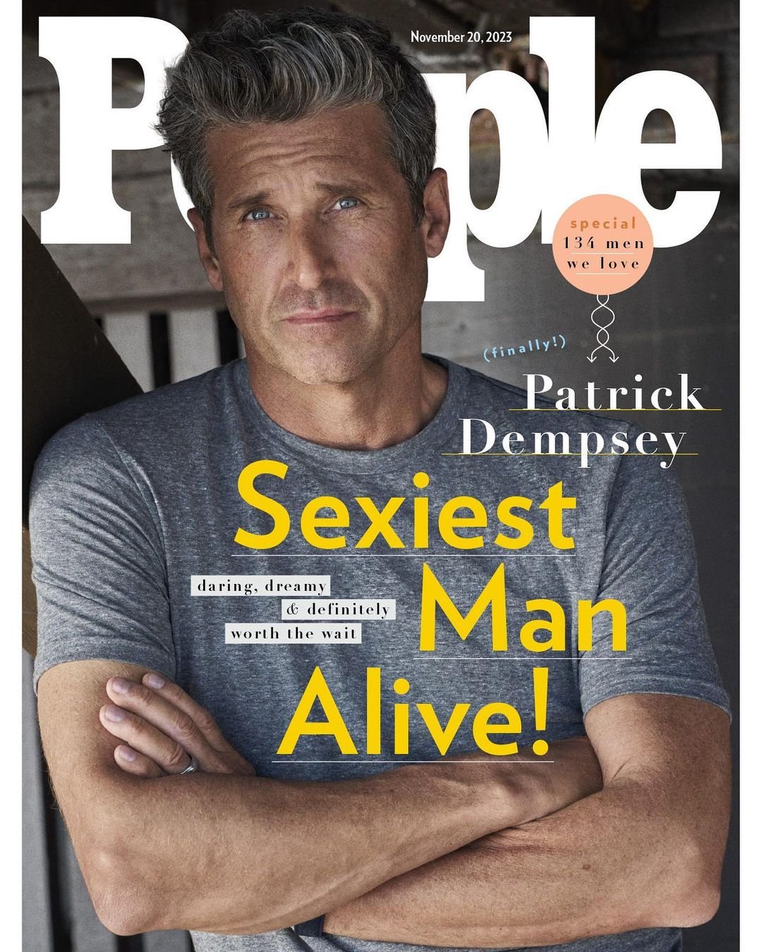 Revista elege Patrick Dempsey como 'homem mais sexy do mundo' 4 Capa da revista 'People' com Patrick Dempsey