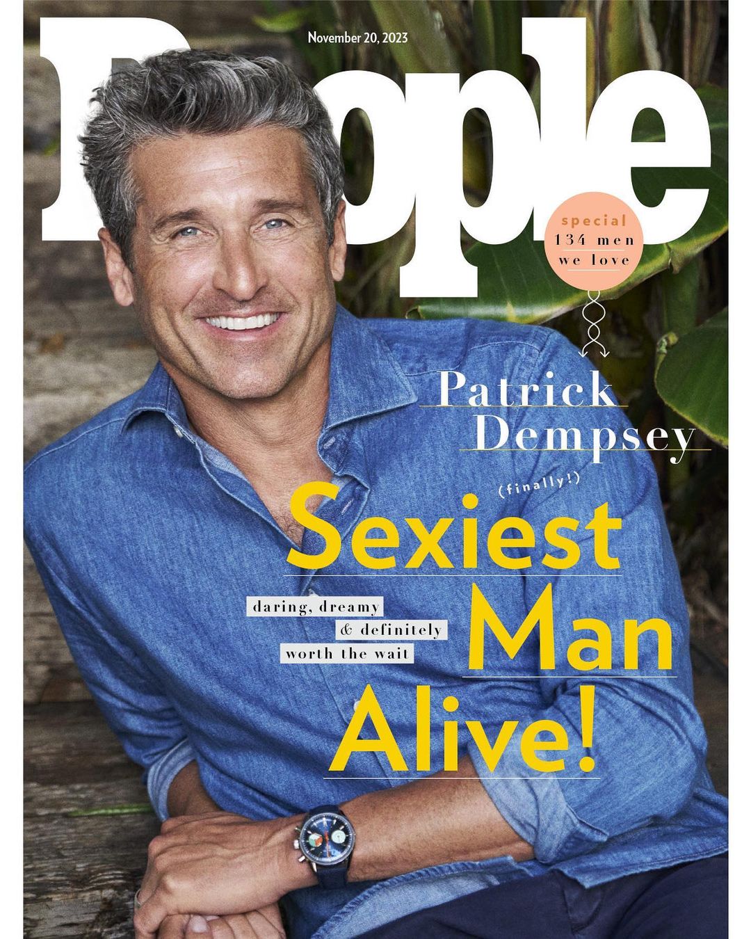 Revista “People” elege Patrick Dempsey como homem mais sexy do mundo em 2023