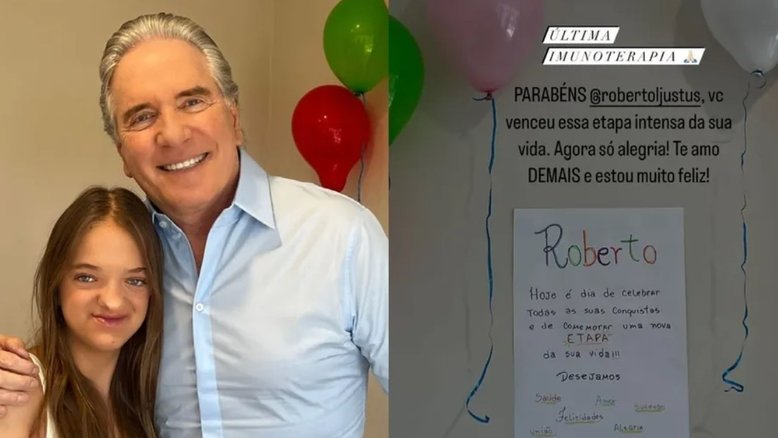 Rafa Justus deixou mensagem carinhosa para o pai, Roberto Justus
