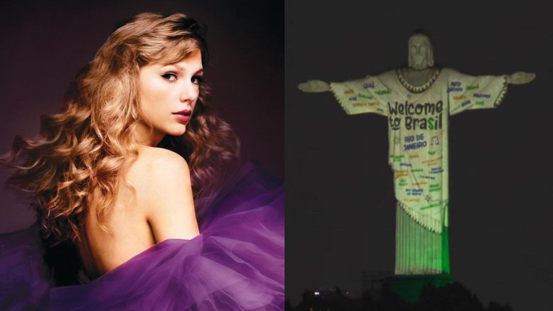 Taylor Swift ganha homenagem no Cristo Redentor