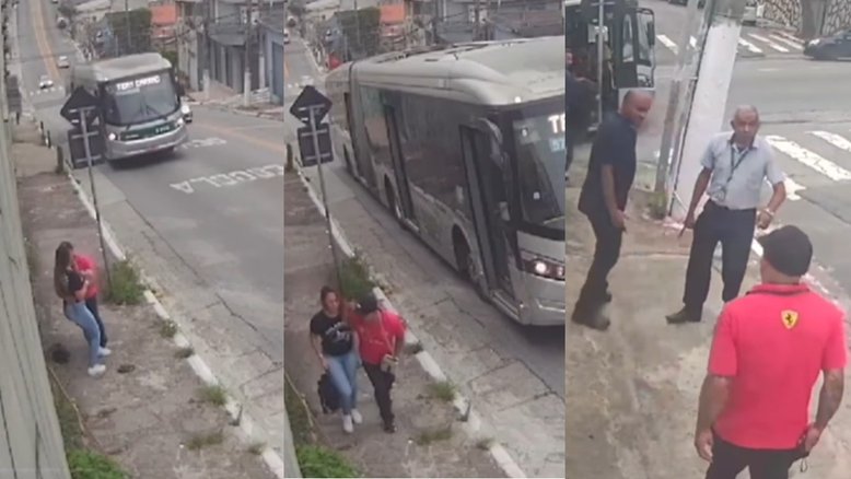 Vídeo: motorista de ônibus e passageiros resgatam vítima de tentativa de estupro