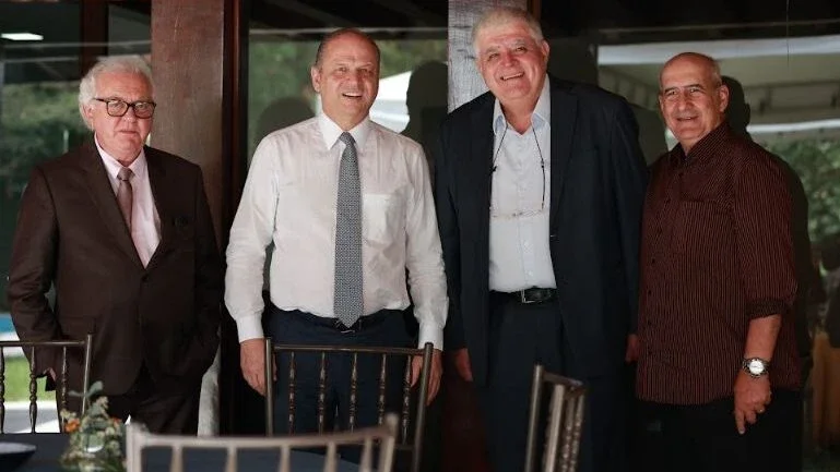 Carlos Marun (c) e General Ramos (d) estiveram presentes no evento