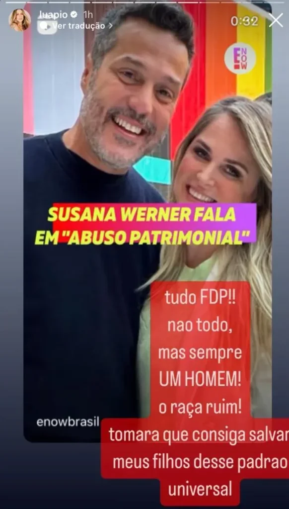 Luana Piovani reage à fala de Susana Werner sobre 'abuso patrimonial' e manda indireta