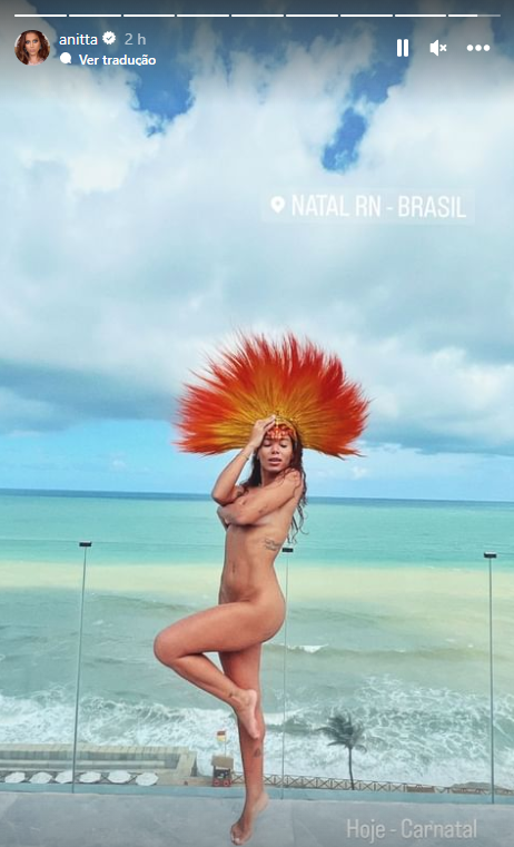 Anitta posa nua para esquenta de festa de Carnaval; veja foto 2 Anitta posa nua para esquenta de festa de Carnaval; veja foto