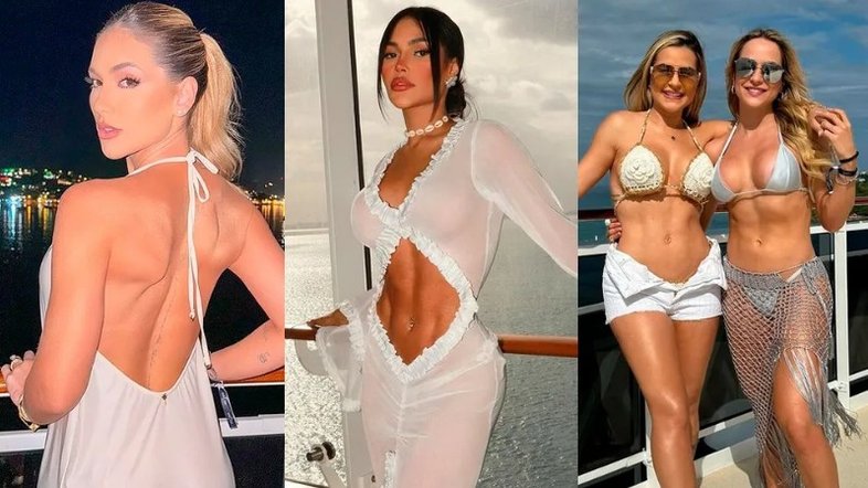 Cruzeiro 'Ney em Alto Mar': famosos curtem festa em segundo dia de evento