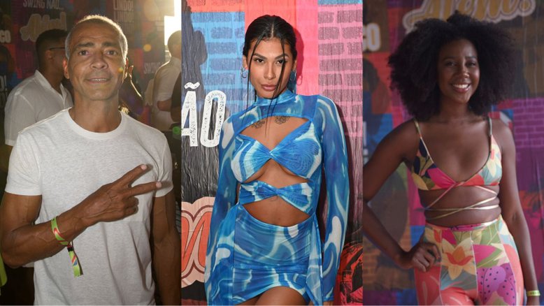 Romário, Pocah, Camilla de Lucas marcam presença em gravação de show de Léo Santana
