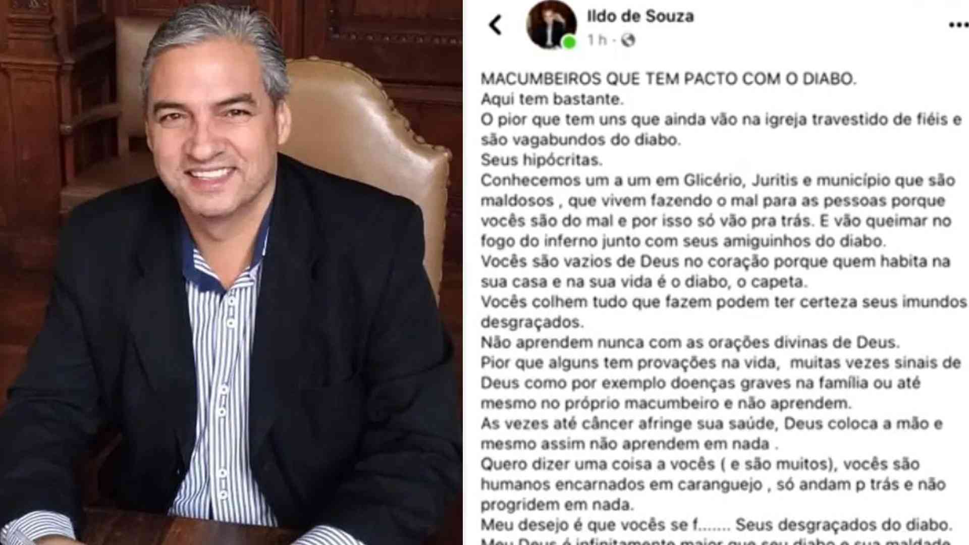 SP: prefeito é investigado após fazer postagem em que ataca religiões de matriz africana