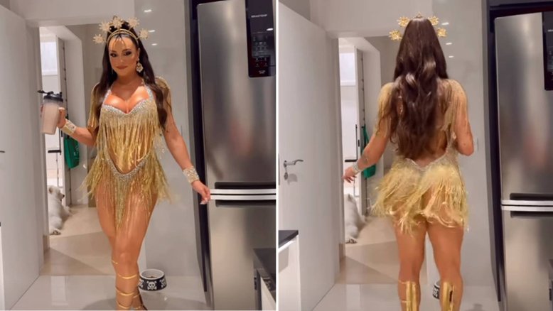 'Carnaval é para ficar pelada', diz Juju Salimeni após noivo 'reprovar' look