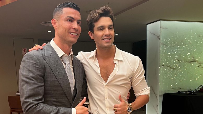 Cristiano Ronaldo e Luan Santana