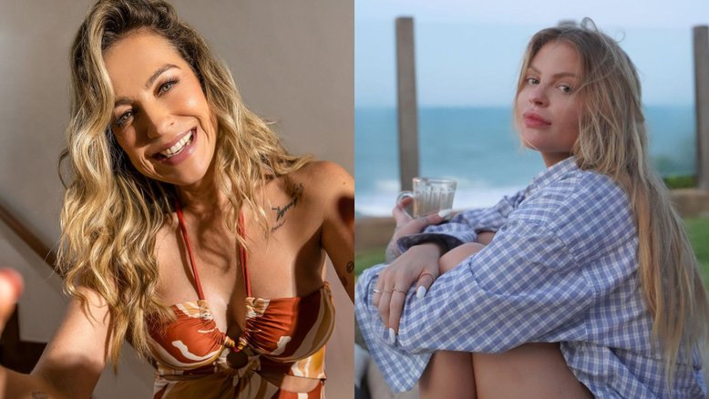Luana Piovani (à esquerda) e Luísa Sonza (à direita)
