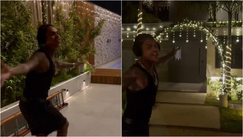 MC Cabelinho mostra decoração de Natal de sua casa e brinca: 'Exagerei'
