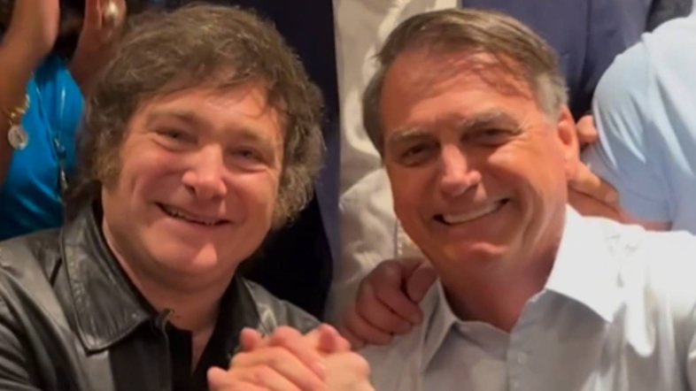 Javier Milei se reuniu com Jair Bolsonaro