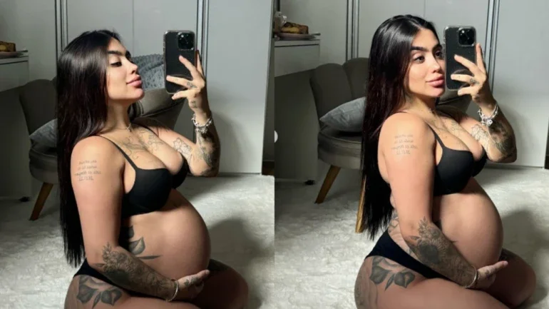 MC Mirella faz declaração apaixonada para filha em reta final de gravidez