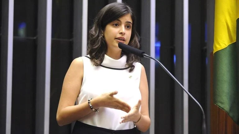 A deputada federal Tabata Amaral (PSB-SP), candidata à prefeitura de São Paulo