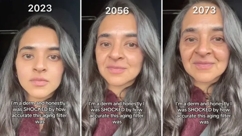 Filtro do TikTok para prever como você envelhecerá é assustadoramente preciso, dizem dermatologistas