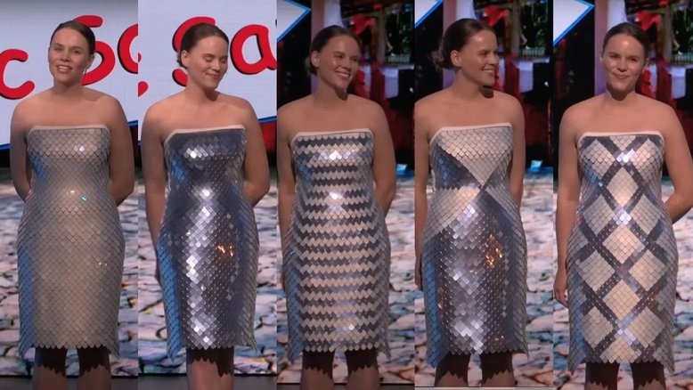 Vestido da Adobe que muda de estampa ao toque de um botão