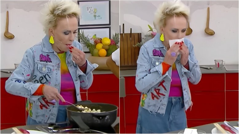 Ana Maria Braga experimenta receita que viralizou, cospe e aconselha: ‘Não façam’