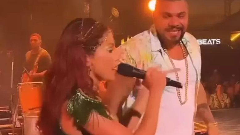 Anitta defende Naldo Benny e pede que fãs evitem vaias em seu show