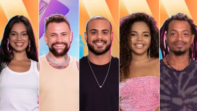 BBB24: Alane, Luigi, Marcus, Giovanna Pitel e Vinicius estão no paredão quíntuplo