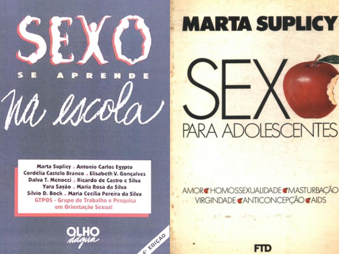 "Sexo se Aprende na Escola", (1995) e "Sexo para adolescente: amor, homossexualidade, masturbação, virgindade, anticoncepção, AIDS", da Marta Suplicy