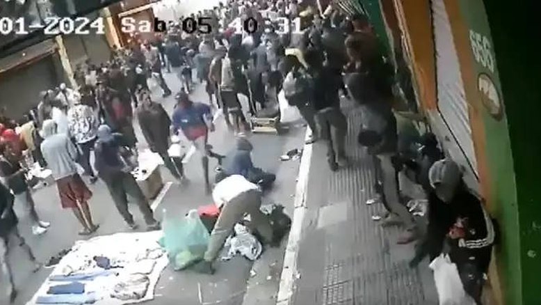 Loja de câmeras de segurança é saqueada na região da Cracolândia, no centro de SP