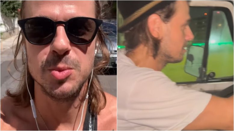 Ex-galã de ‘Malhação’, Daniel Erthal mostra kombi que ganhou de admiradores