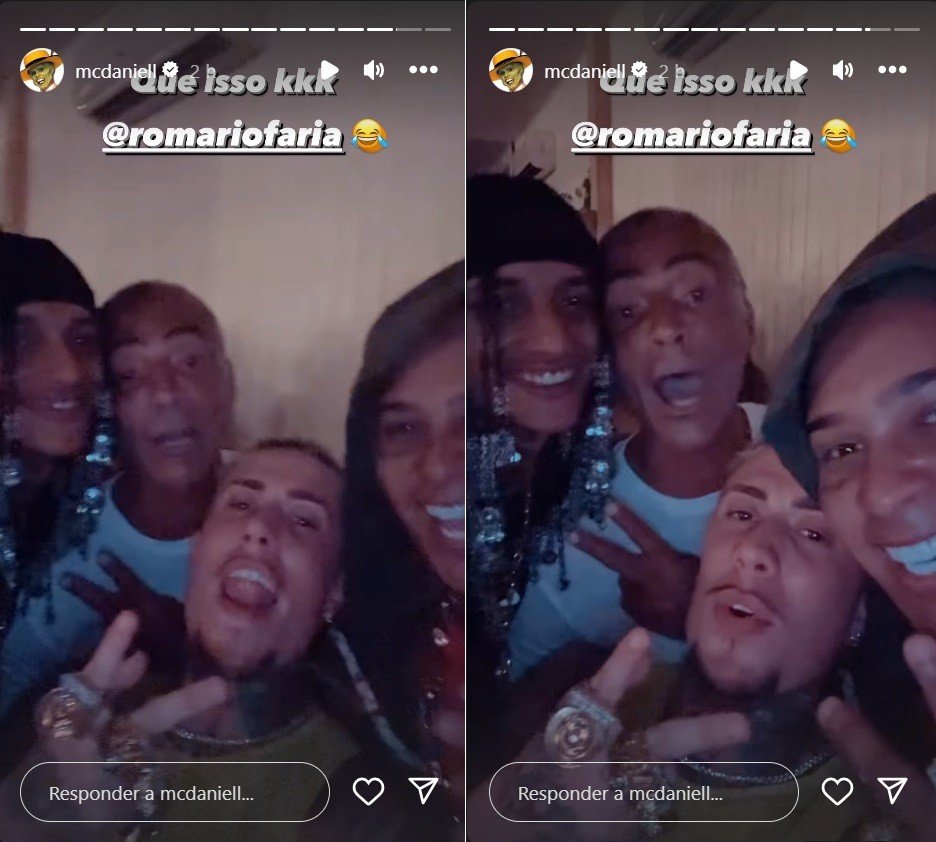 Romário bate no carro de MC Daniel e funkeiro ironiza: 'Tô errado, não tenho Copa' 3 Romário bate no carro de MC Daniel e funkeiro ironiza: 'Tô errado, não tenho Copa'