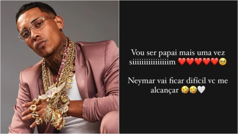 MC Poze do Rodo surpreende fãs ao anunciar que será pai 6ª vez: ‘Catra deixou representante’