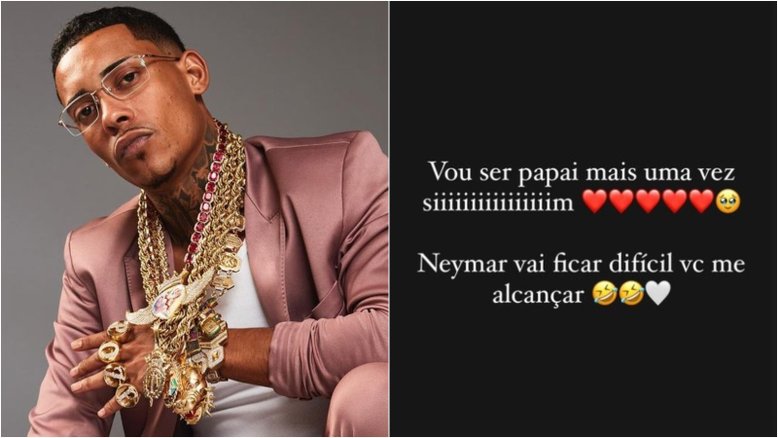 MC Poze do Rodo surpreende fãs ao anunciar que será pai 6ª vez: ‘Catra deixou representante’