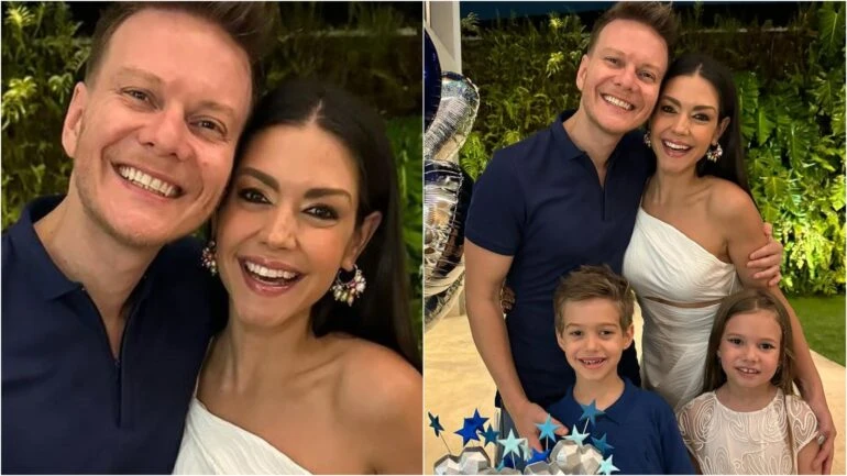 Michel Teló celebra aniversário de 43 anos e ganha declaração da esposa, Thais Fersoza