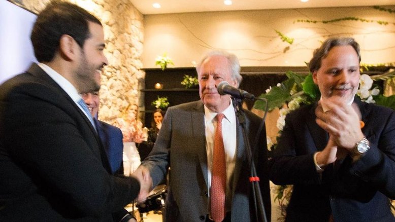 Ricardo Lewandowski com Marco Aurélio de Carvalho e Jorge Messias, da AGU