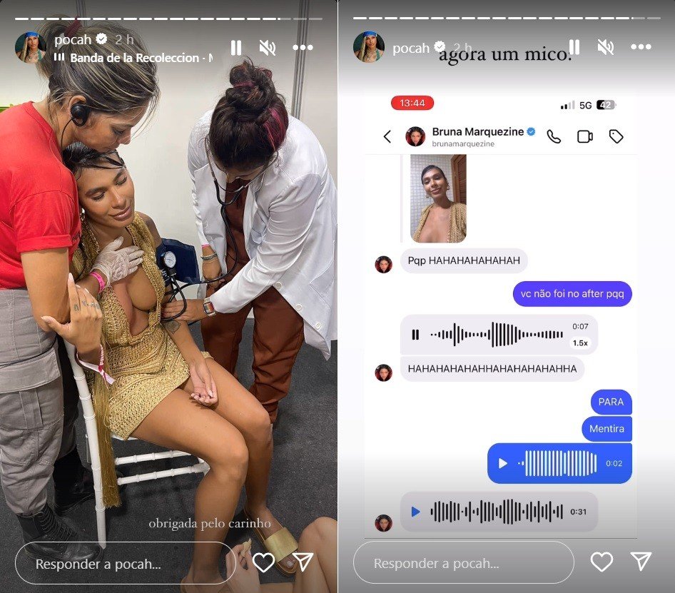 Quem nunca? Pocah vai parar no ambulatório após after de Anitta por beber demais