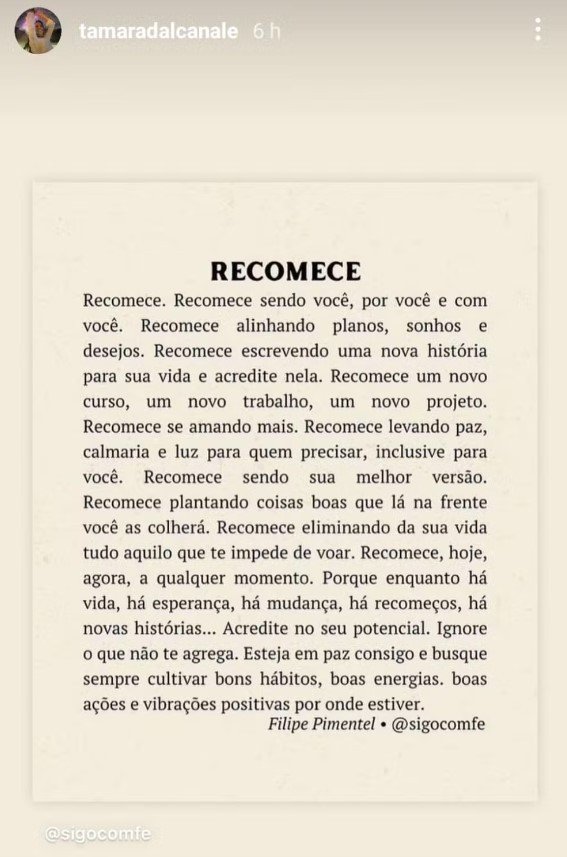 Em meio a rumores de fim de casamento, mulher de Kayky Brito fala sobre recomeços nas redes sociais