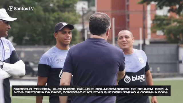 Marcelo Teixeira se encontra com elenco que disputará a Copinha