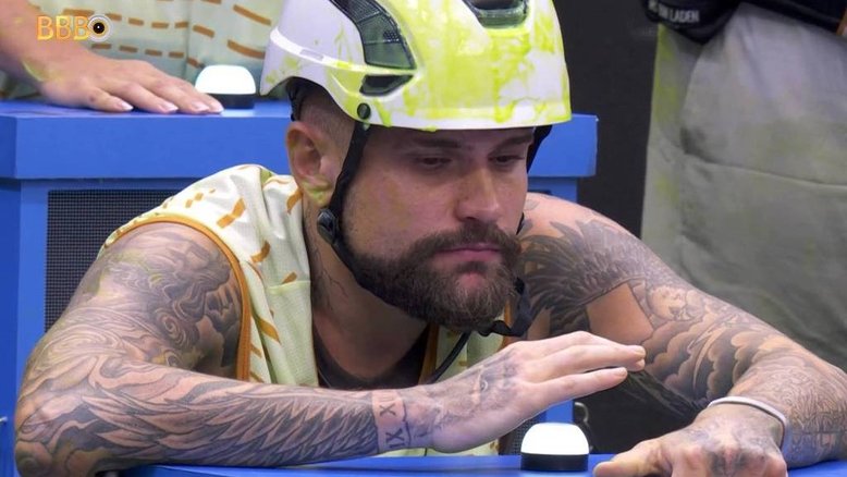 Vinicius Rodrigues durante realização de prova do BBB 24