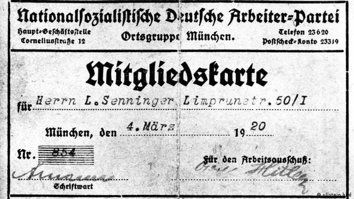 1920: Lançado o programa do partido de Hitler