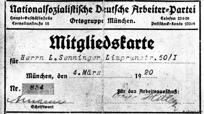 1920: Lançado o programa do partido de Hitler