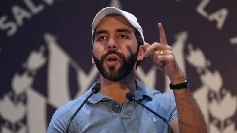 O presidente de El Salvador, Nayib Bukele