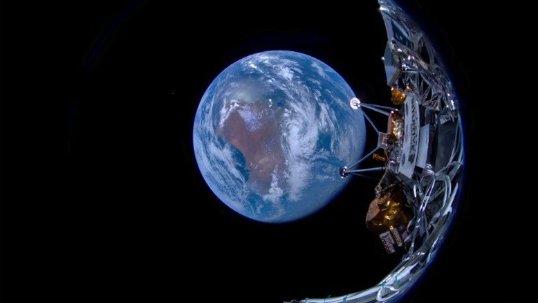 Pela primeira vez, nave de empresa privada americana consegue pousar na Lua