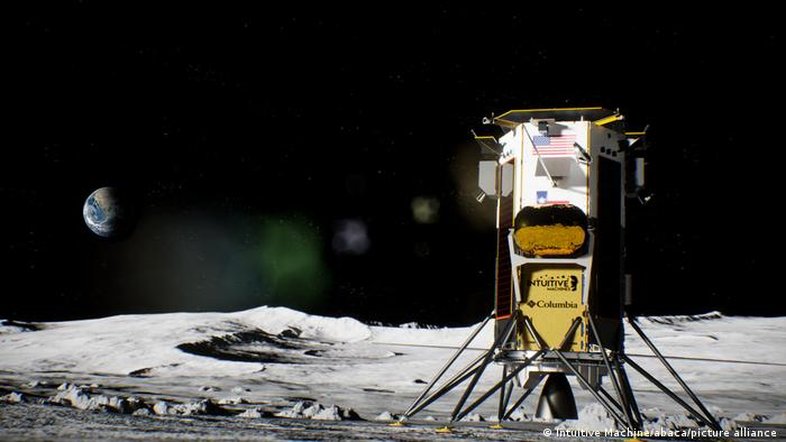 Pouso da Odysseus leva EUA novamente à Lua em 50 anos