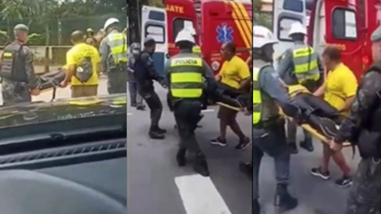 Mulher cai de árvore e perfura o pulmão durante ato de Bolsonaro; veja vídeo